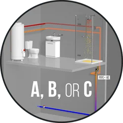 Recoup WWHRS - Waste water heat recovery product installation