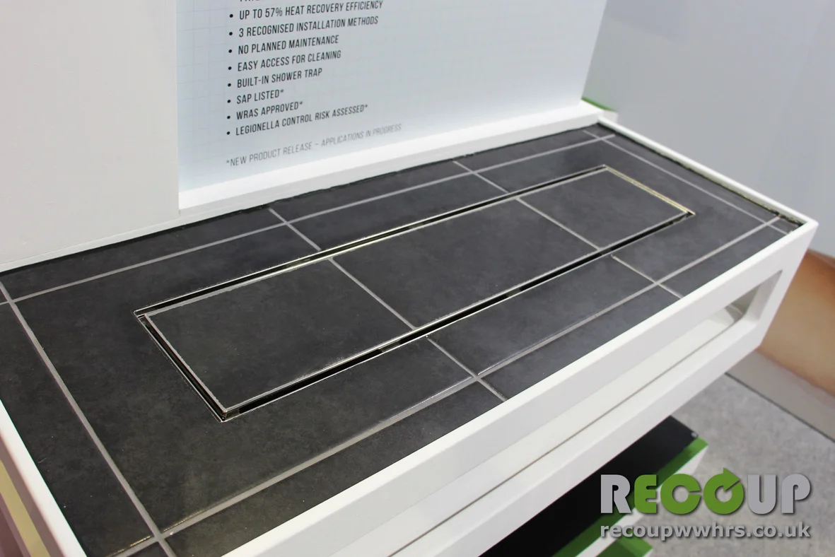 Recoup WWHRS Drain+ Duo & Duo HE in-line tile grate