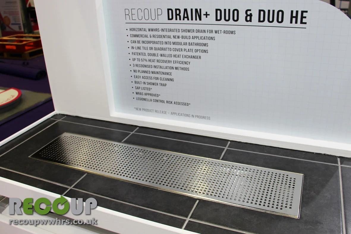 Recoup WWHRS Drain+ Duo & Duo HE quadratto grate