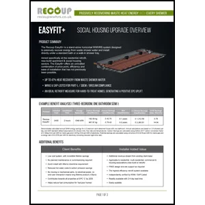 Recoup Easyfit+ Product Overview Recoup Easyfit+ Product Overview
