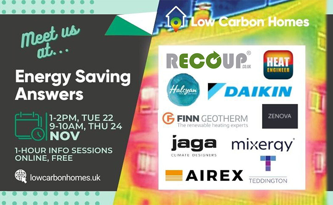 Low Carbon Homes, Energy Saving Answers – November Events