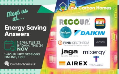 Low Carbon Homes, Energy Saving Answers – November Events