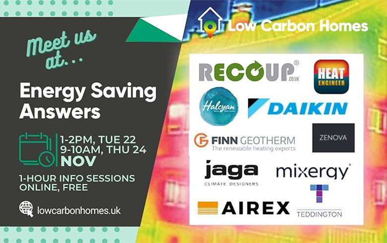 Recoup WWHRS - Low Carbon Homes, Energy Saving Answers November Events