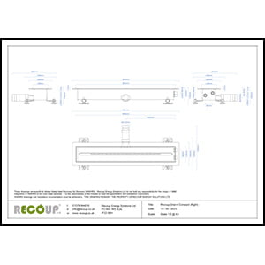 Recoup Drain+ Compact (Right) Drawing Recoup Drain+ Compact (Right) Drawing