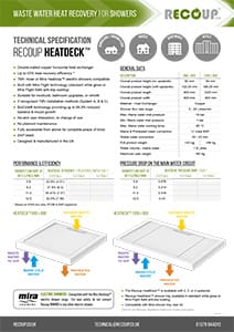 Recoup HeatDeck Technical Specification