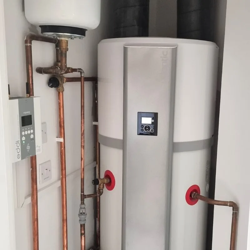 Atlantic Calypso air source hot water cylinder. Atlantic Calypso air source hot water cylinder.
