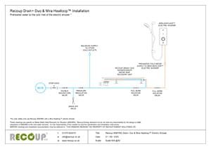Recoup WWHRS Drain+ Duo & Mira Heatloop Electric Shower