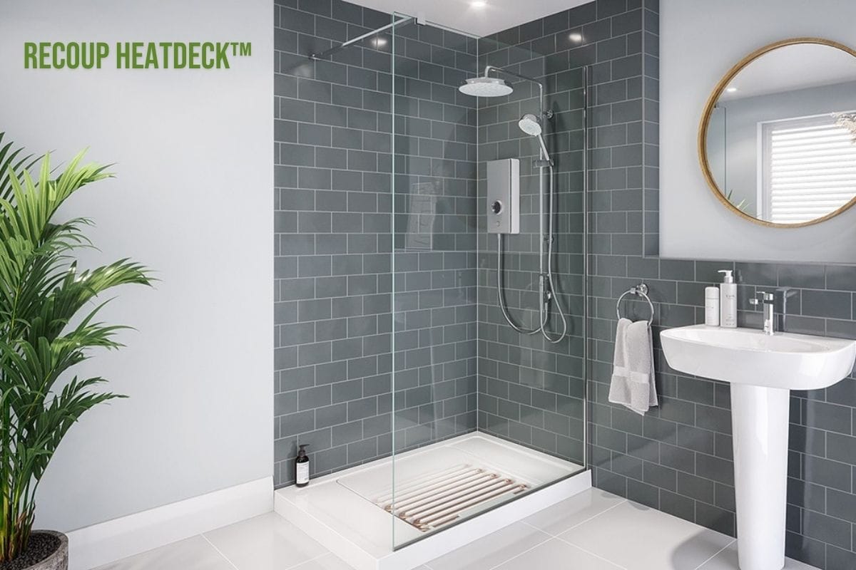 Recoup Heatdeck WWHRS Shower Tray for Social Housing Retrofit Recoup Heatdeck WWHRS Shower Tray for Social Housing Retrofit