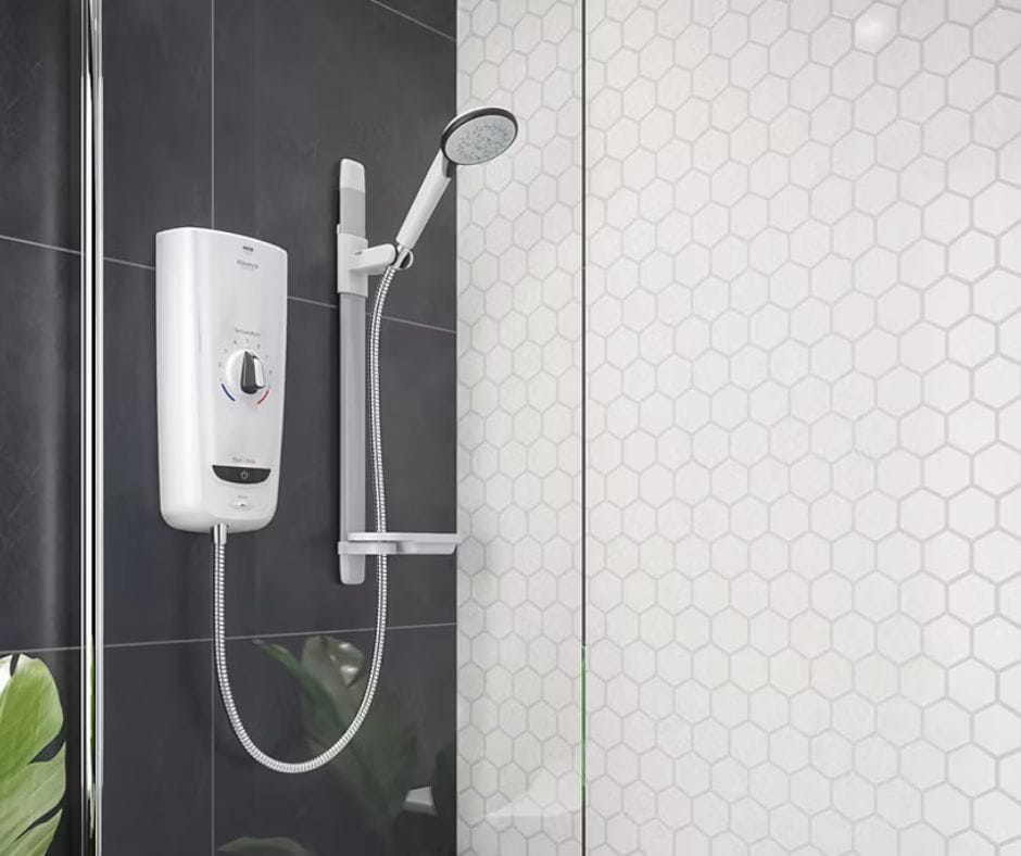 Electric shower Mira Advance Heatloop compatible with WWHRS Electric shower Mira Advance Heatloop compatible with WWHRS